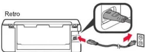 CANON Pixma TS8150 - Rimozione del materiale di imballaggio / Accensione della stampante - 4