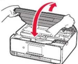 CANON Pixma TS8150 - Retirada de los materiales de empaquetado / Encendido de la impresora - 3