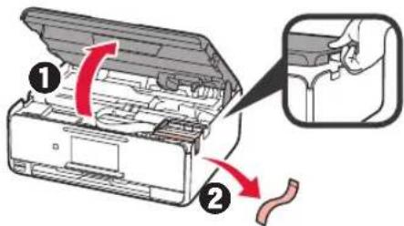 CANON Pixma TS8152 - Removing Packing Materials / Turning on Printer - 1