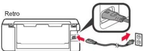 CANON Pixma TS8152 - Rimozione del materiale di imballaggio / Accensione della stampante - 4