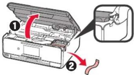 CANON Pixma TS8152 - Fjernelse af emballagen/ Start af printeren - 2