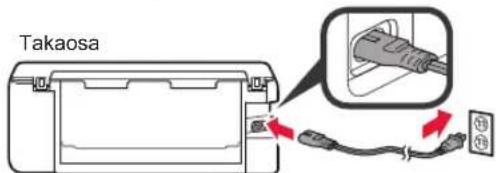 CANON Pixma TS8152 - 2.Pakkaismateriaalien irrotus / virran kytkeminentulostimeen - 4