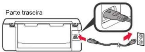 CANON Pixma TS8152 - Removendo os materiais de embalagem/ligando a impressora - 4