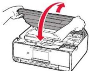 CANON Pixma TS8152 - Retrait des matériaux d'emballage / Mise sous tension de l'imprimante - 3