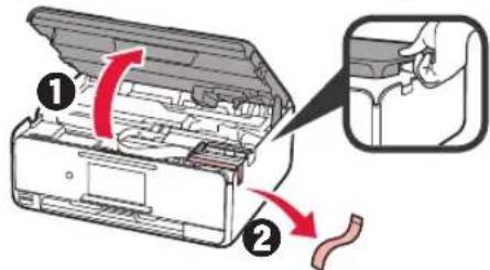 CANON Pixma TS8152 - Entfernen des Verpackungsmaterials/ Anschalten des Druckers - 2