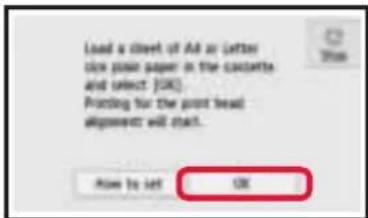 CANON Pixma TS8152 - Einlagen von Papier/Ausrichten des Druckkopfs - 8