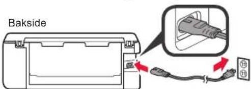 CANON Pixma TS8152 - Fjerne beskyttesesmaterialie / slå på skriveren - 4