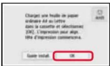 CANON Pixma TS8152 - Chargement du papier / Alignment de la tete d'impression - 7