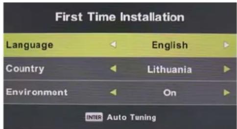 DENVER LED4071T2CS - Instalación de los canales de TV - 1