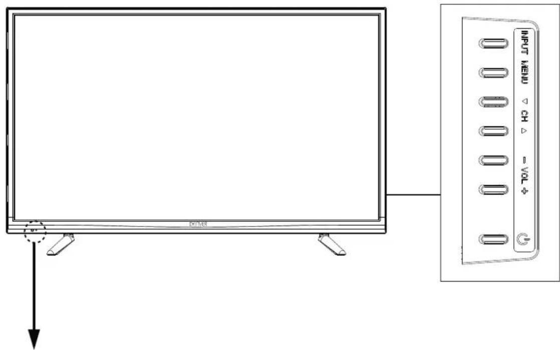 DENVER LED4071T2CS - Vooraanzicht - 1
