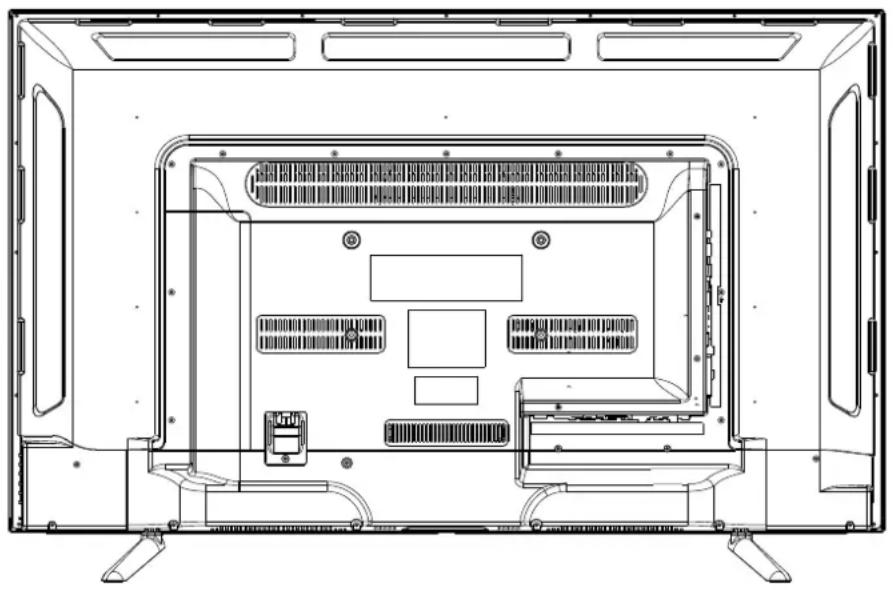 DENVER LED4071T2CS - Le funzioni dei pulsanti della TV sono descritte di seguito. - 1