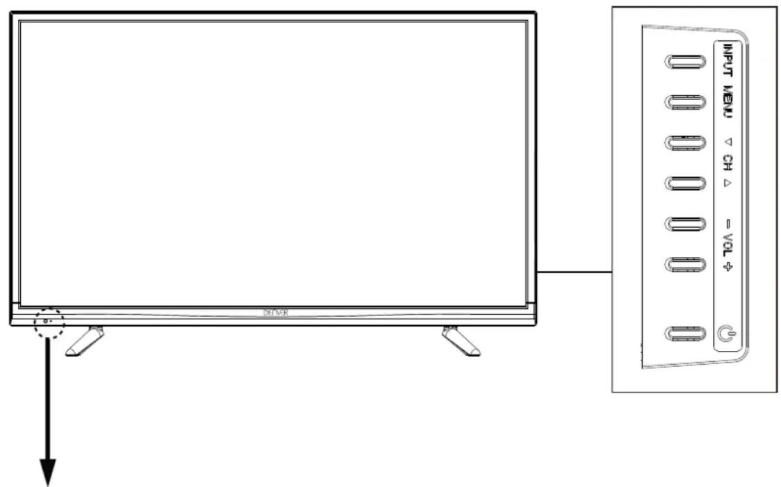 DENVER LED4071T2CS - Vista frontal - 1