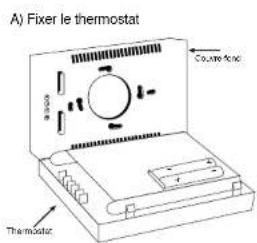 UPM THM301M - Comment fixer le thermostat au couvre-fond - 2