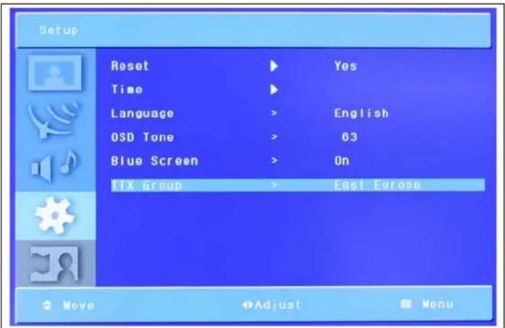 GERICOM GTW3208 - Tonalité de l'affichage du menu à l'écran - 5