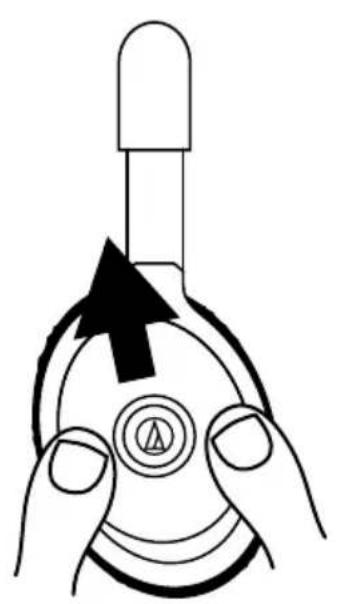 AUDIO TECHNICA ATHANC70 QuietPoint - Installazione della batteria e descrizione della custodia - 1