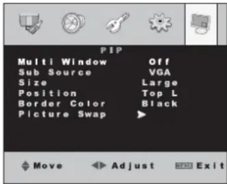 Monacor TFT1900LED - Multi-window Adjustments - 1