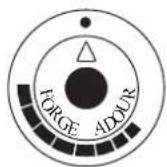 FORGE ADOUR Iberica 600 - Positions de la manette de commande - 1