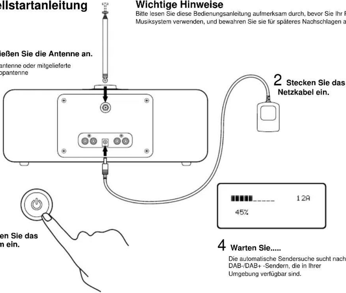 Ruark Audio R2I DAB - Schlieben Sie die Antenne an. - 1