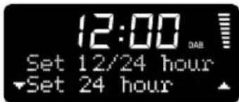 12:00 Set 12/24 hour Set 24 hour