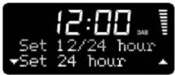 12:00 Set 12/24 hour Set 24 hour