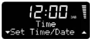 12:00 DAB Time Set Time/Date
