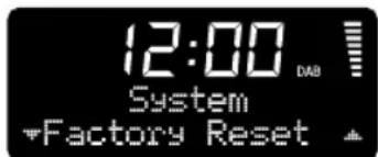 12:00 System Factory Reset