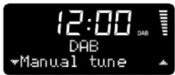 12:00 DAB Manual tune
