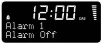 12:00 Alarm 1 Alarm Off