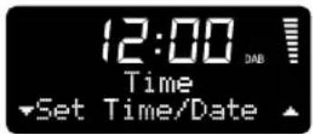 12:00 DAB Time Set Time/Date