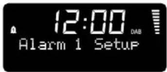 12:00 Alarm 1 Setup