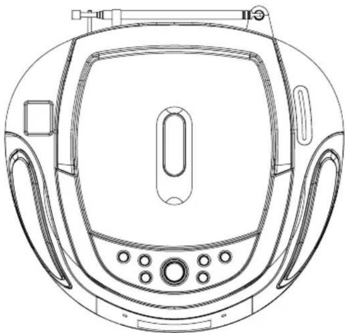 TAMASHI CD130 - Leitor de CD/ radio portátil - 1