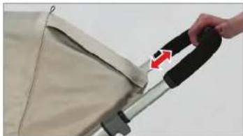 UPPAbaby Vista - KOL YÜKSEKLİĞİNİ + BACAK DESTEĞİNİ AYARLAMA - 1