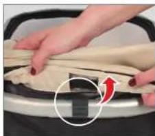 UPPAbaby Vista - RETRAIT DES PIÈCES DE TISSU DE LA NACELLE - 3