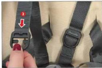 UPPAbaby Vista - EINSTELLEN DER GURTLÄNGE DES GURTSYSTEMS - 4