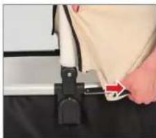 UPPAbaby Vista - RETRAIT DES PIÈCES DE TISSU DE LA NACELLE - 2