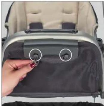 UPPAbaby Vista - REMOVING FABRICS FROM SEAT - 1