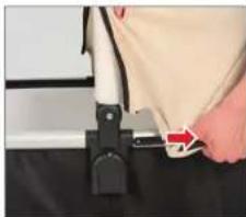 UPPAbaby Vista - RIMOZIONE DEL TESSUTO DELLA NAVICELLA - 2