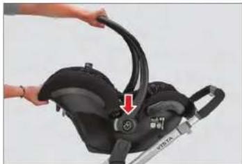 UPPAbaby Vista - INSERIMENTO DEL SEGGIOLINO MAXI-COSI NEGLI ADATTATORI - 1