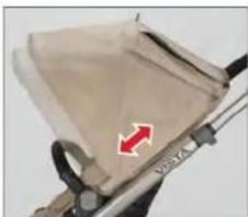 UPPAbaby Vista - DE ZONNEKAP AANPASSEN - 1
