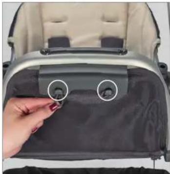UPPAbaby Vista - RETRAIT DU TISSU DU SIÈGE - 1