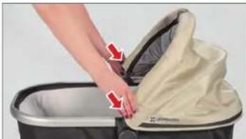 UPPAbaby Vista - REPLIAGE DE LA NACELLE - 1