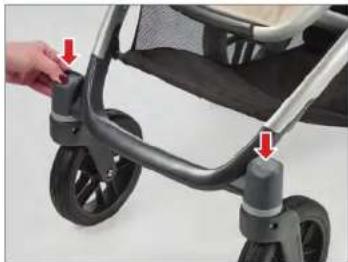 UPPAbaby Vista - EINSTELLEN DES SCHWENK-/FESTSTELLSYSTEMS - 1