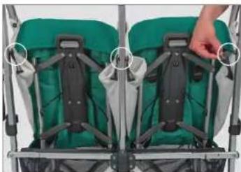 UPPAbaby GLINK - REMOVING THE SEAT FABRIC REMOVING THE SEAT FABR - 4