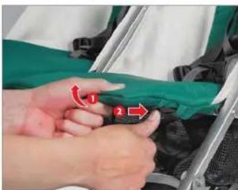 UPPAbaby GLINK - AJUSTE DEL REPOSAPIÉS - 1
