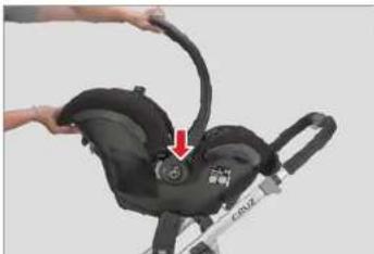 UPPAbaby Cruz - COMO COLOCAR LA SILLA DE SEGURIDAD MAXI-COSI EN LOS ADAPTADORES - 1