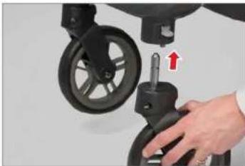 UPPAbaby Cruz - INSTALLING FRONT WHEELS - 1
