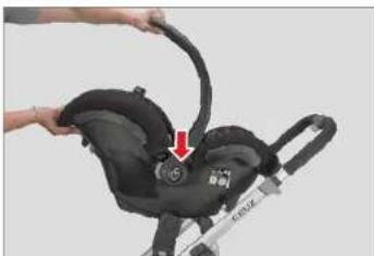 UPPAbaby Cruz - INSERIMENTO DEL SEGGIOLINO MAXI-COSI NEGLI ADATTATORI - 1
