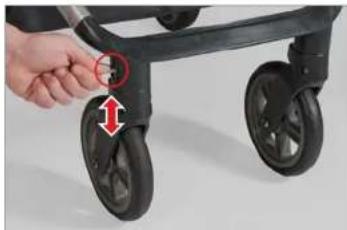 UPPAbaby Cruz - DE ZWENKWIELEN/HET VERGRENDELINGSSYSTEEM INSTellen - 1