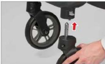 UPPAbaby Cruz - COLOCAR LAS RUEDAS DELANTERAS - 1