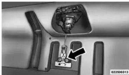 RAM 3500 (2016) - Levier d'ouverture d'urgence du couvercle de bac de rangement du système RamBox - selon I'équipement - 1